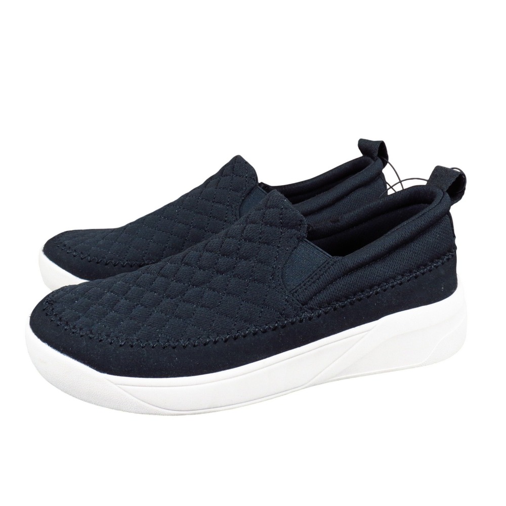 Staheekum Quilted Slip-On Womens Sneaker Size 10 Casual Walking Shoe Black